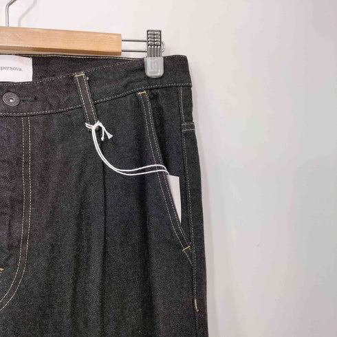 スーパーノヴァ supernova. Wide selvedge jeans - One wash セルヴィッチ ワイドデニム - ワンウォッシュ メンズ JPN:M