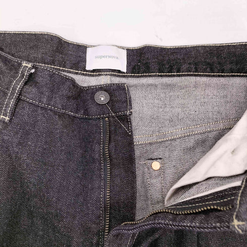 スーパーノヴァ supernova. Wide selvedge jeans - One wash セルヴィッチ ワイドデニム - ワンウォッシュ メンズ JPN:M