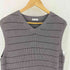 スティーブンアラン Steven Alan GASS COTTON BORDER V-NECK KNIT VEST ガスコットン ボーダー Vネック ニットベスト メンズ L