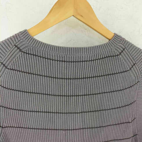 スティーブンアラン Steven Alan GASS COTTON BORDER V-NECK KNIT VEST ガスコットン ボーダー Vネック ニットベスト メンズ L