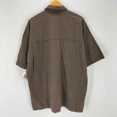 MADE IN USA レーヨンポリ ショートスリーブ チェックシャツ メンズ JPN:L