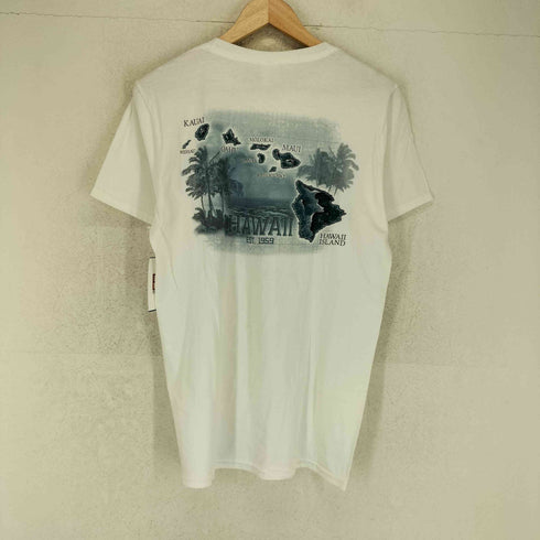 ギルダン GILDAN HAEAII MAP 両面 プリント Tシャツ メンズ JPN:M