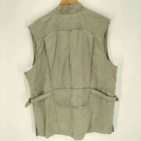 エディーバウアー Eddie Bauer 90S 白タグ 裏地メッシュ Dカン フラップポケット フィッティングベスト メンズ import:M