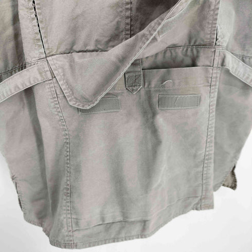 エディーバウアー Eddie Bauer 90S 白タグ 裏地メッシュ Dカン フラップポケット フィッティングベスト メンズ import:M
