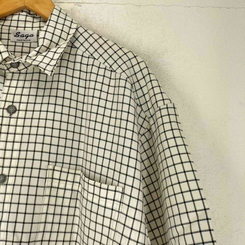SAGA MADE IN USA ショートスリーブ チェックシャツ メンズ