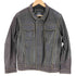 bo mike ronny 1998 LEATHER GARMENTS ステッチデザイン 2WAY レザー トラックジャケット メンズ import:L