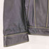 bo mike ronny 1998 LEATHER GARMENTS ステッチデザイン 2WAY レザー トラックジャケット メンズ import:L