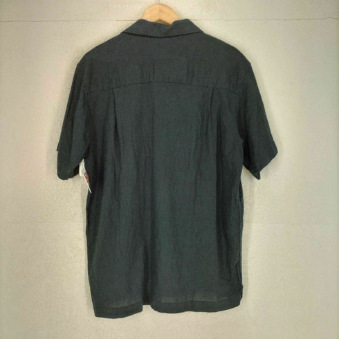 ハガークロージング HAGGAR レーヨンリネン ショートスリーブ オープンカラーシャツ メンズ JPN:M