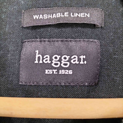 ハガークロージング HAGGAR レーヨンリネン ショートスリーブ オープンカラーシャツ メンズ JPN:M