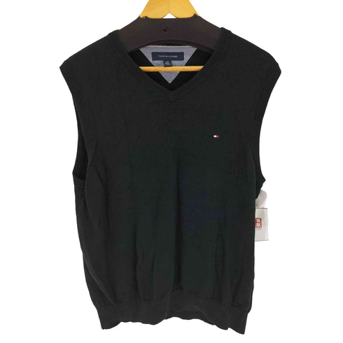 トミーヒルフィガー TOMMY HILFIGER Vネック コットン ベスト メンズ import:L
