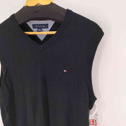 トミーヒルフィガー TOMMY HILFIGER Vネック コットン ベスト メンズ import:L