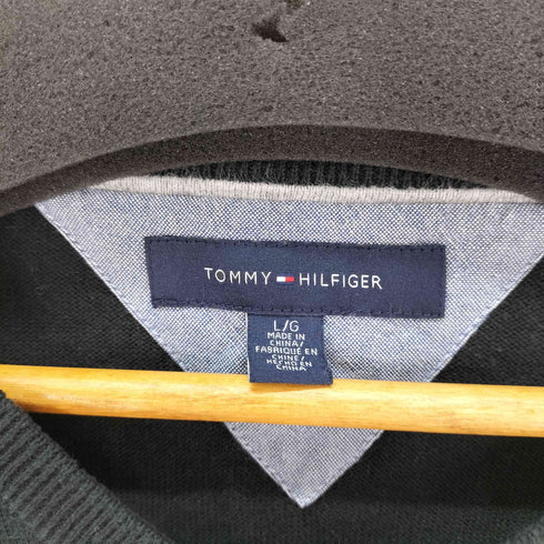 トミーヒルフィガー TOMMY HILFIGER Vネック コットン ベスト メンズ import:L