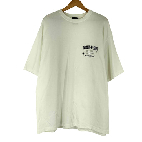 CRAZY RECKLESS LIFE 両面プリント Tシャツ メンズ JPN:XL
