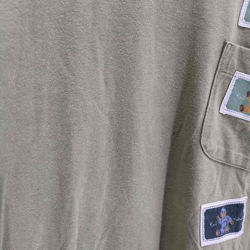 カールヘルム Karl Helmut 総柄 ワッペン クルーネック Tシャツ メンズ