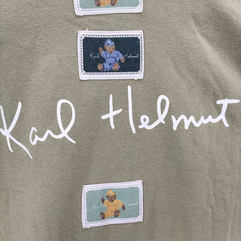 カールヘルム Karl Helmut 総柄 ワッペン クルーネック Tシャツ メンズ