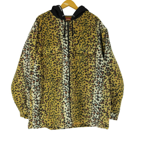 シュプリーム Supreme 23AW FLEECE ZIP UP HOODED SHIRT フリースジップアップフーデッドシャツ メンズ import:XXL
