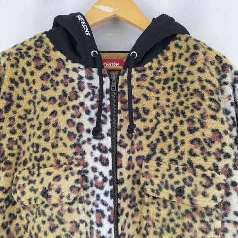 シュプリーム Supreme 23AW FLEECE ZIP UP HOODED SHIRT フリースジップアップフーデッドシャツ メンズ import:XXL