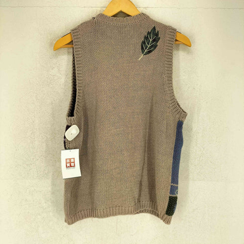 テディ teddi 刺繍 ニット カーディガン ベスト レディース L