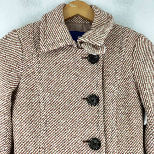 バーバリーブルーレーベル BURBERRY BLUE LABEL ANGOLA アンゴラ混 ロングコート レディース import:S