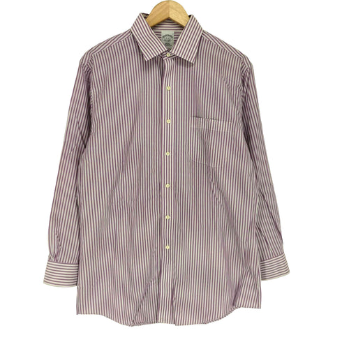 ブルックスブラザーズ BROOKS BROTHERS SLIM FIT ロングスリーブ ストライプシャツ メンズ 16