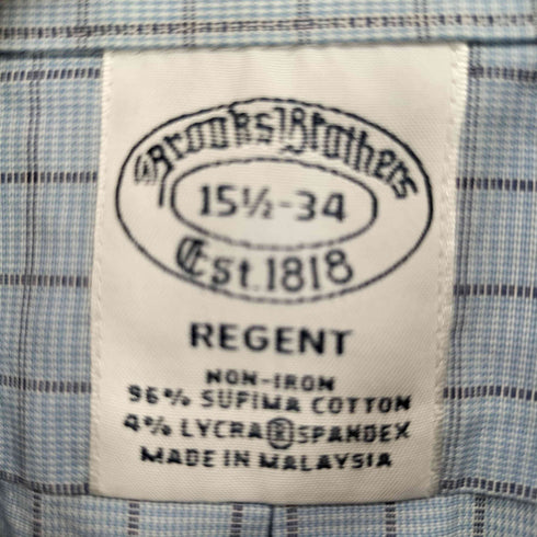 ブルックスブラザーズ BROOKS BROTHERS REGENT ロングスリーブ チェックシャツ メンズ 15 1/2