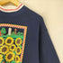 WHIM Z USA製 HANESボディ フラワー デザイン スウェット レディース import:L