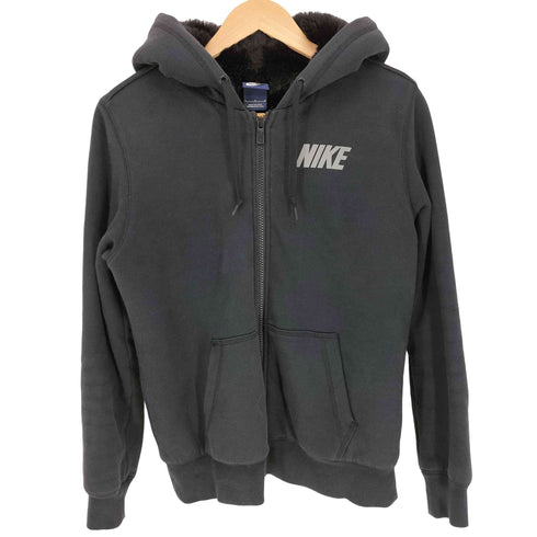 ナイキ NIKE スウォッシュロゴ 裏地ファー ジップアップ パーカー レディース JPN:L