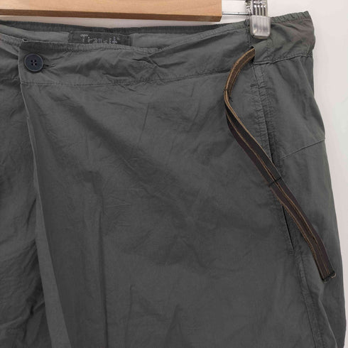 TRANSIT UOMO トランジットウオモイタリア製 レザーベルト フロントクロスパンツ import メンズ S