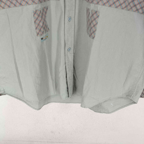 カールヘルム Karl Helmut ワッペン付き チェック ボタンダウンシャツ メンズ JPN:M