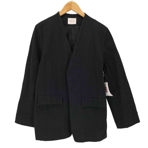 デミルクスビームス Demi-Luxe BEAMS サッカー ラペルレスジャケット レディース 38