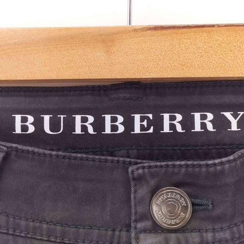 バーバリーロンドン BURBERRY LONDON パイピングノバチェック ジップフライスキニーパンツ メンズ 38