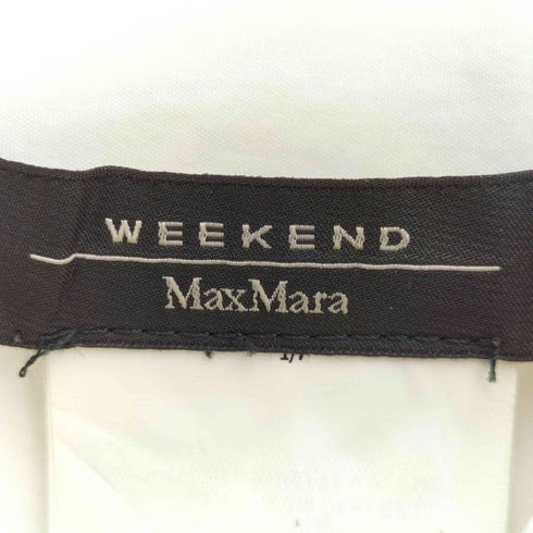 ウィークエンドマックスマーラ Weekend Max Mara ラインストーン 丸襟 比翼シャツ レディース JPN:38
