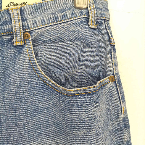 エディーバウアー Eddie Bauer 90S 白タグ バギーデニム メンズ 32×32