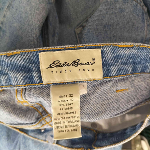 エディーバウアー Eddie Bauer 90S 白タグ バギーデニム メンズ 32×32