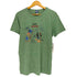 レーヨン混 キャラクタープリント Enjoy Camping クルーネックTシャツ メンズ import:L