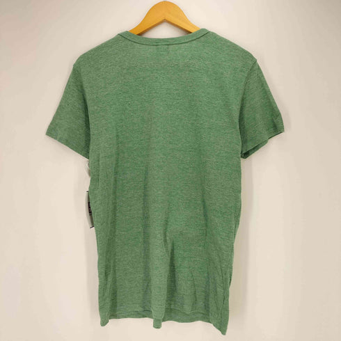 レーヨン混 キャラクタープリント Enjoy Camping クルーネックTシャツ メンズ import:L