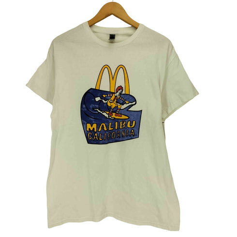 ギルダン GILDAN マリブ店 MALIBU CALIFORNIA 波乗り クルーネックTシャツ メンズ import:M