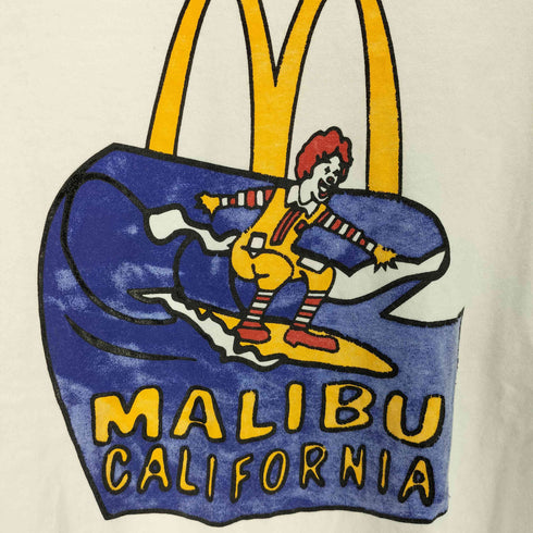 ギルダン GILDAN マリブ店 MALIBU CALIFORNIA 波乗り クルーネックTシャツ メンズ import:M