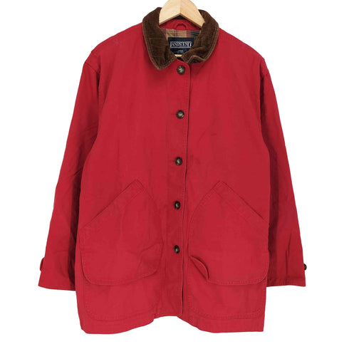 ランズエンド LANDS END 襟コーデュロイ ハンティングジャケット レディース JPN:L