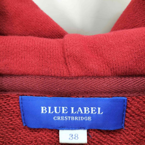 ブルーレーベルクレストブリッジ BLUE LABEL CRESTBRIDGE クロップド パーカー 裏毛 レディース JPN:38