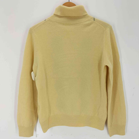 LEMIORE CASHMERE カシミヤ100% タートルネック アーガイル柄 ニット レディース JPN:L