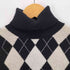 LEMIORE CASHMERE カシミヤ100% タートルネック アーガイル柄 ニット レディース JPN:L