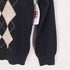 LEMIORE CASHMERE カシミヤ100% タートルネック アーガイル柄 ニット レディース JPN:L