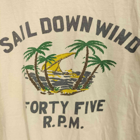 フォーティファイブアールピーエム 45rpm SAIL DOWN WIND FORTY FIVE クルーネックTシャツ メンズ JPN:3