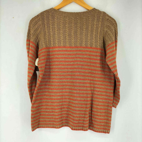 グローバルワーク GLOBAL WORK CASHMERE&ANGORA カシミヤ混 アンゴラ混 ボーダー ニット レディース JPN:M