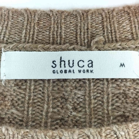 グローバルワーク GLOBAL WORK CASHMERE&ANGORA カシミヤ混 アンゴラ混 ボーダー ニット レディース JPN:M