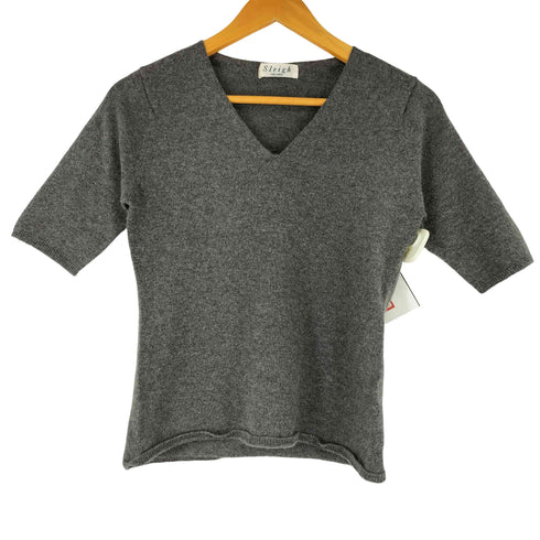 Sleigh CASHMERE カシミヤ100% Vネック S/S ニット レディース JPN:S