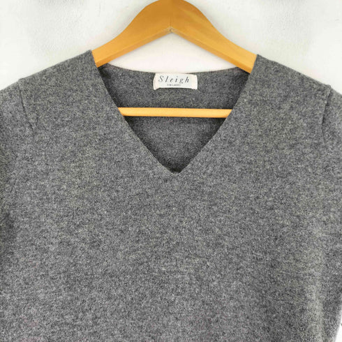 Sleigh CASHMERE カシミヤ100% Vネック S/S ニット レディース JPN:S