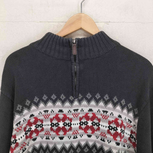 チャップス CHAPS ノルディック柄 ハーフジップ セーター メンズ JPN:L