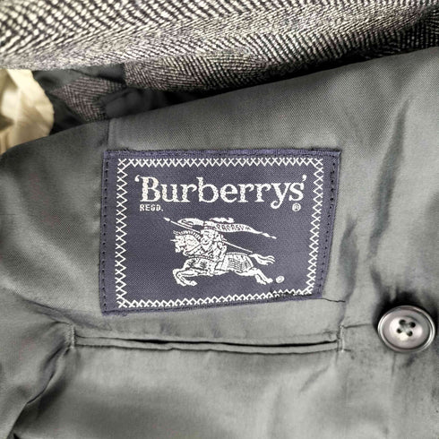 バーバリーズ BURBERRYS CASHMERE カシミヤ混 ダブルブレストテーラードジャケット2タックスラックス セットアップ メンズ 165